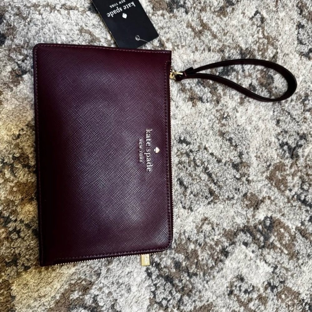 Kate Spade Deep Burgundy Wristlet